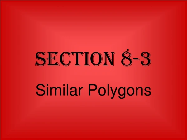 Section 8-3