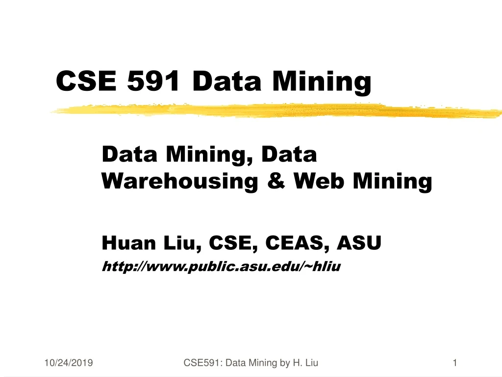 cse 591 data mining