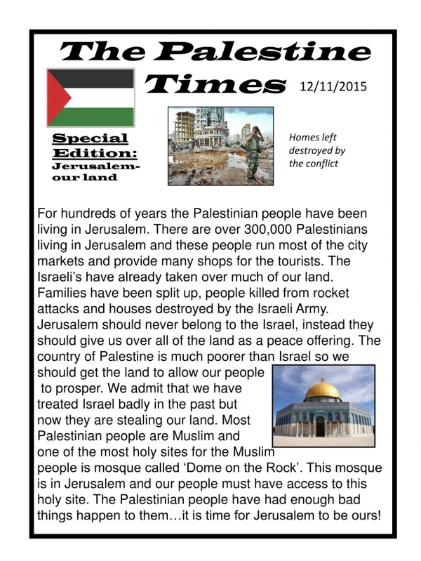 The Palestine Times
