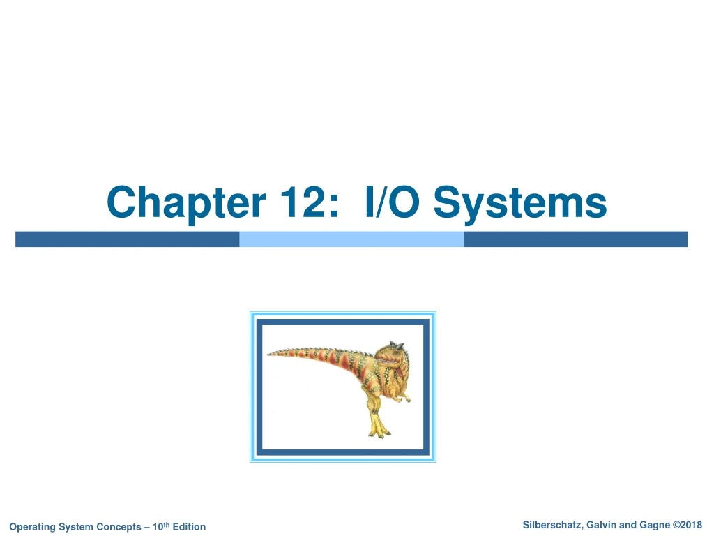 chapter 12 i o systems
