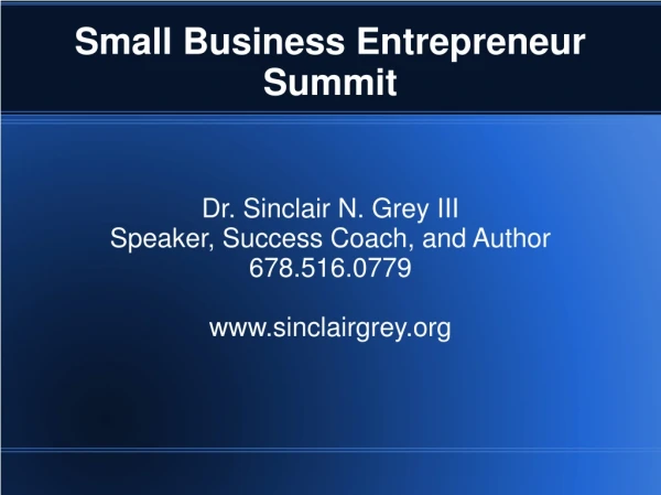 Small Business Entrepreneur Summit
