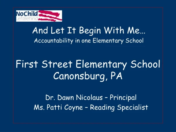 First Street Elementary School Canonsburg, PA