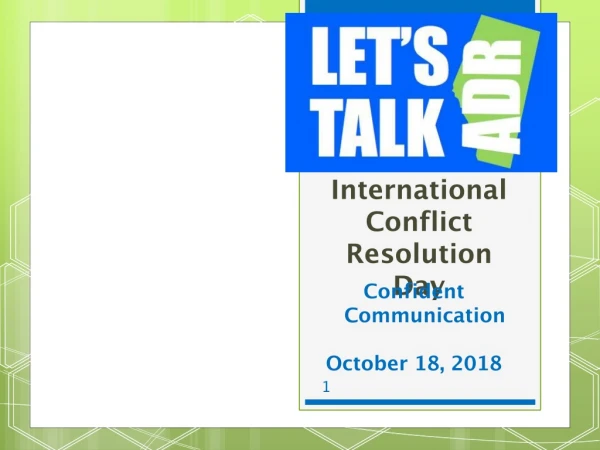 International Conflict Resolution Day