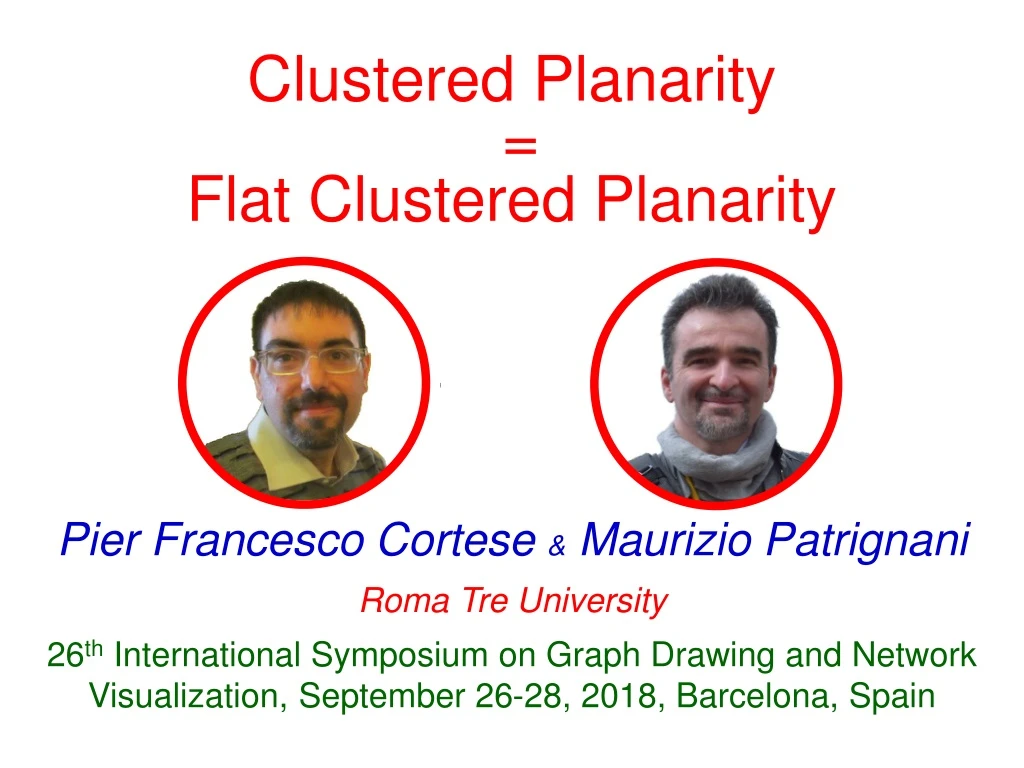 clustered planarity flat clustered planarity