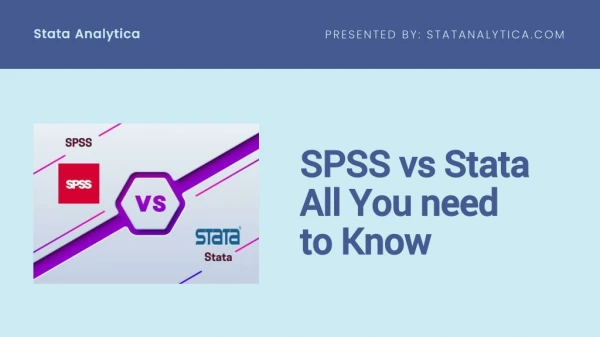 SPSS vs Stata: All You need to Know