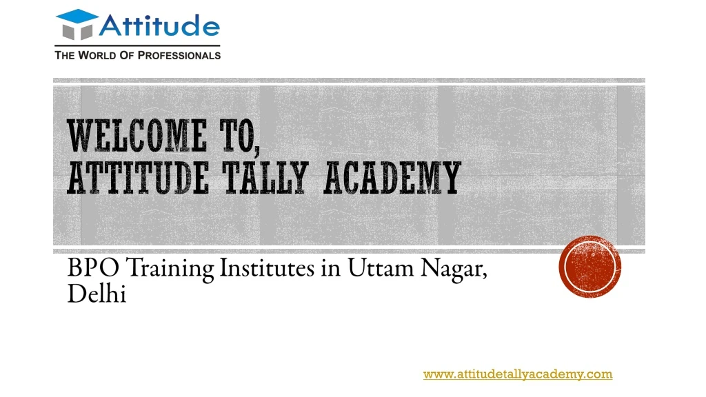 welcome to attitude tally academy