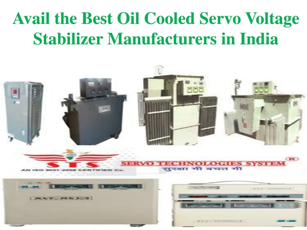 avail the best oil cooled servo voltage