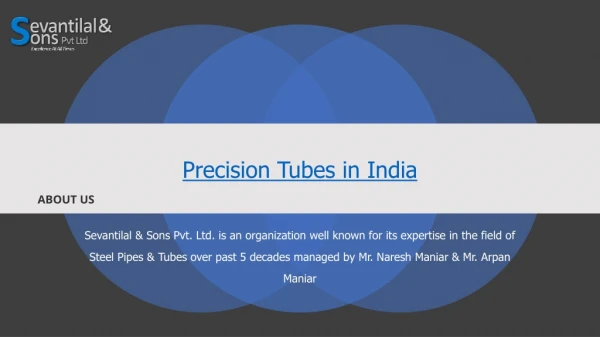 precision steel tubes in india
