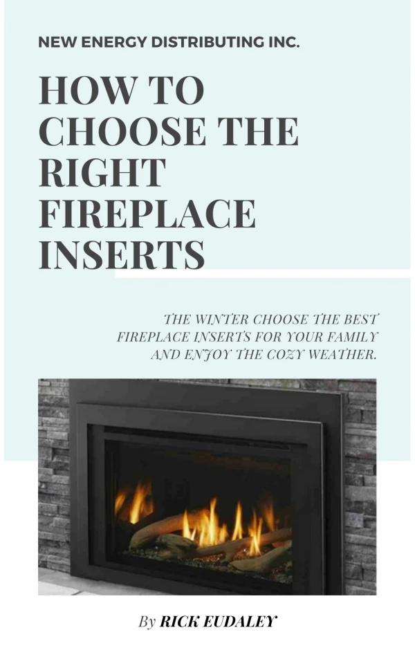 How To choose the Right Fireplace Inserts For your Family
