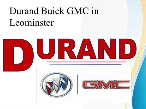 Search New GMC and Buick Vehicles in Leominster