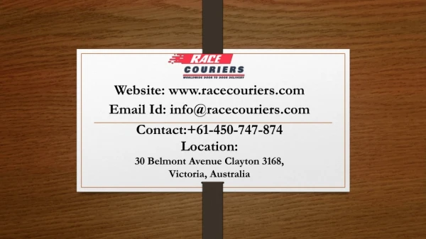 Best Cheap Courier from Australia to South Africa