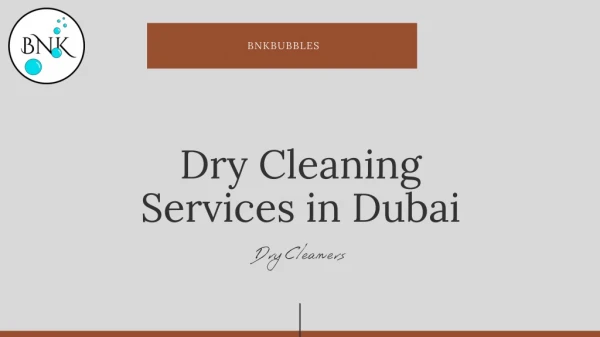 Dry Cleaning Services in Dubai