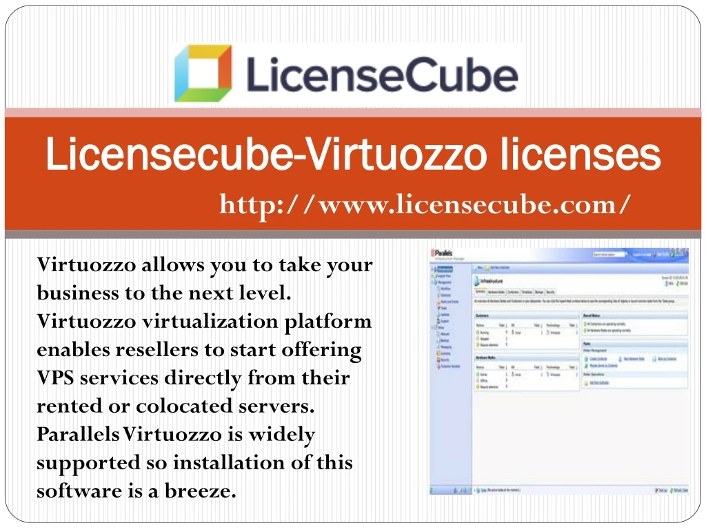 licensecube virtuozzo licenses