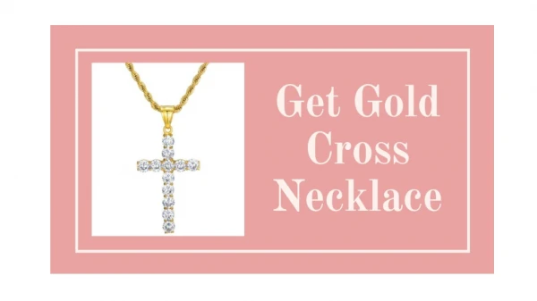 Shop gold cross necklace online from Vintage Times