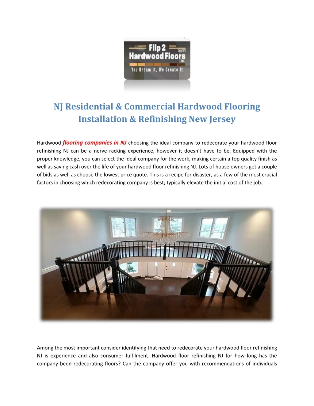 nj residential commercial hardwood flooring