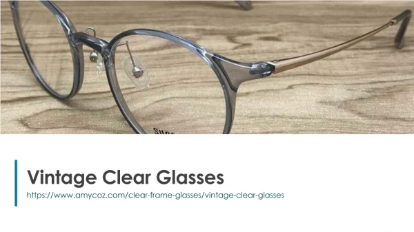 Vintage Clear Glasses