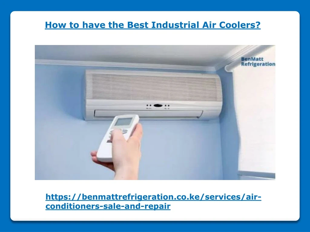 how to have the best industrial air coolers