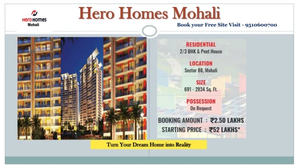 Hero Homes Mohali Sector 88 Brochure