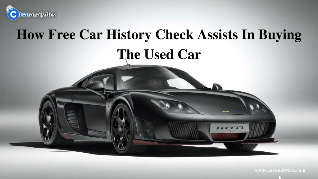 how free car history check assists in buying
