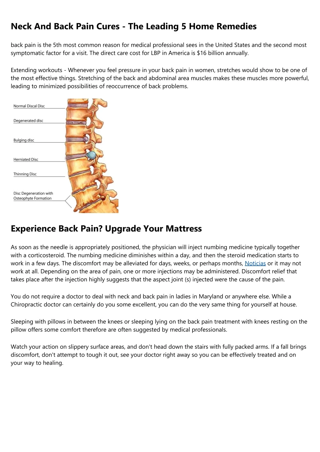 neck and back pain cures the leading 5 home