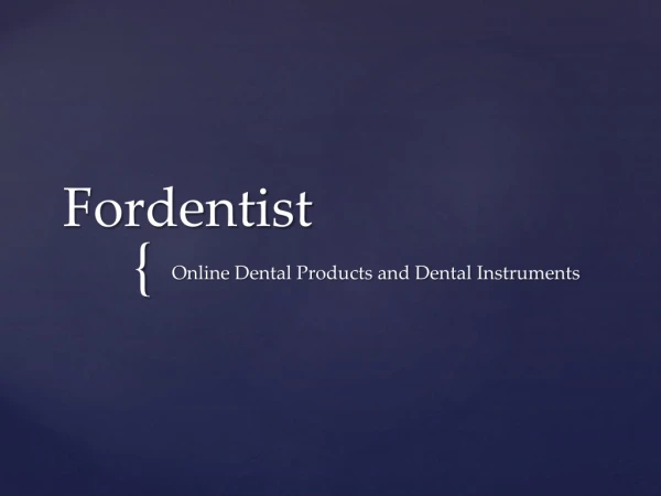 Buy Dental Products & Instruments in Online | Free Delivery