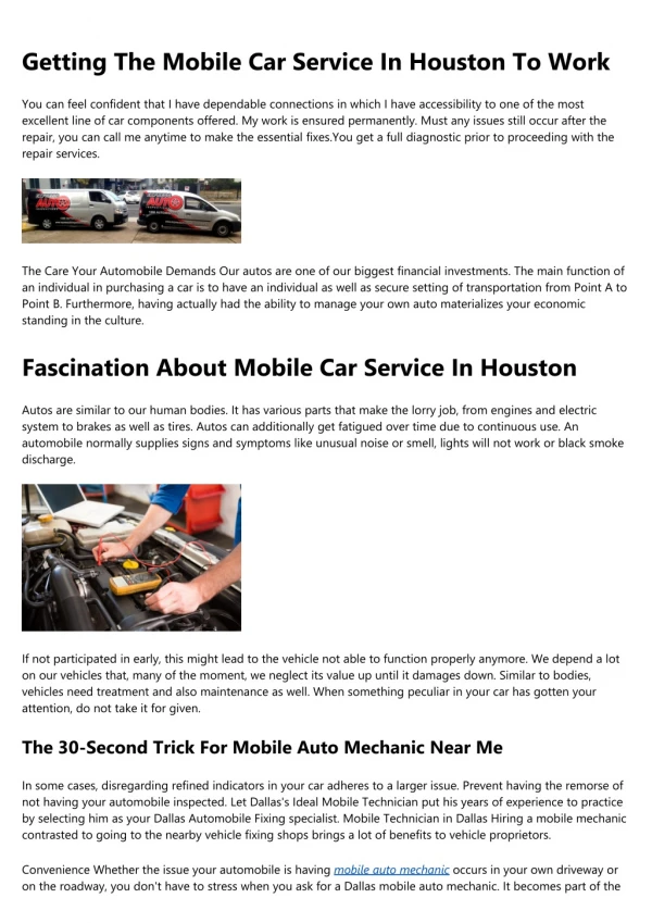 10 Things We All Hate About Mobile Car Service In Houston