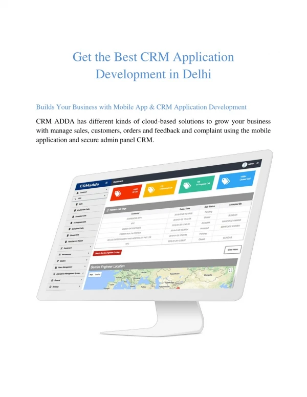 Get the Best CRM application development in Delhi