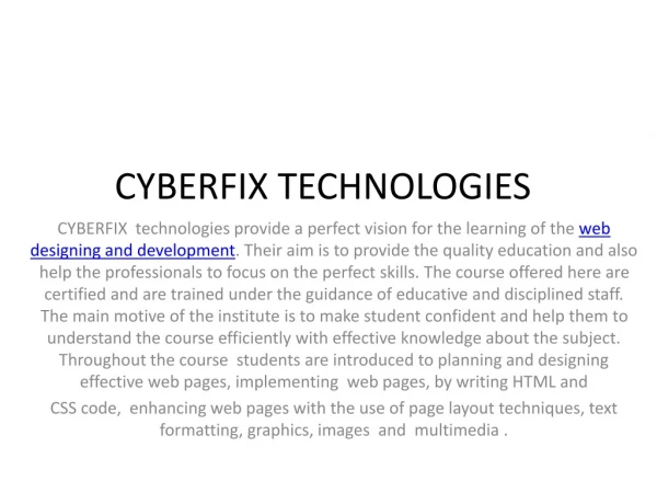 cyberfix technologies