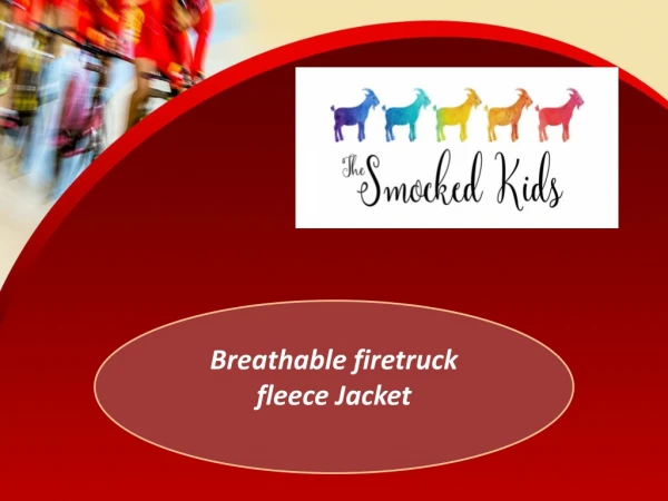 Breathable firetruck fleece Jacket