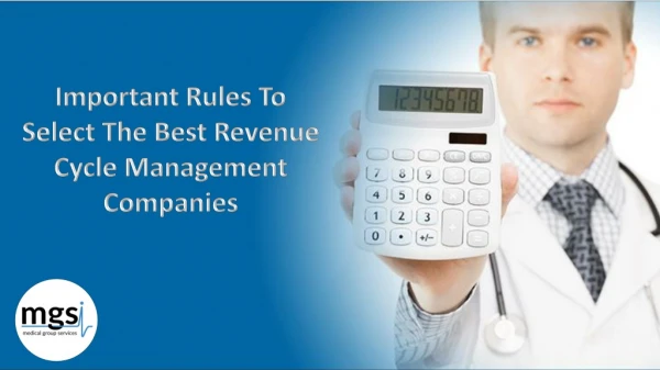 Important Rules To Select The Best Revenue Cycle Management Companies