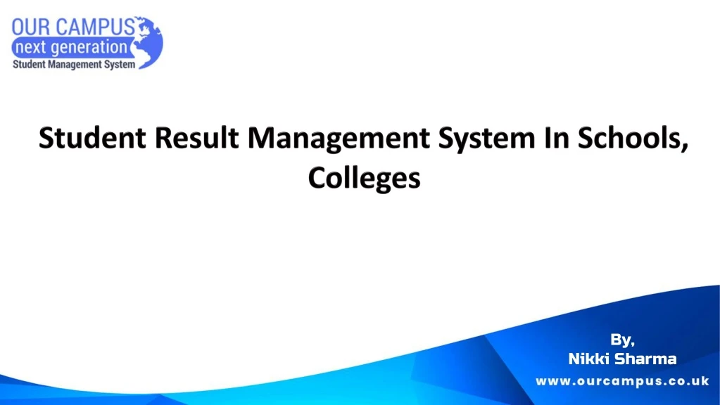 student result management system in schools