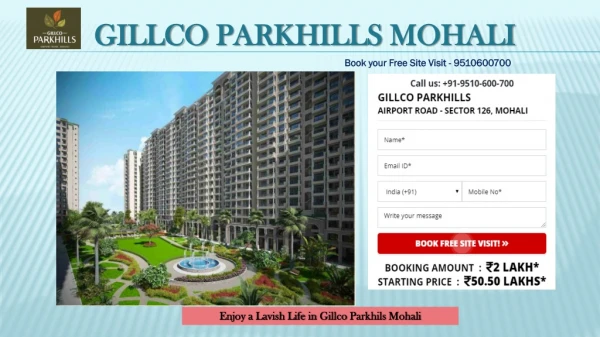 Gillco Parkhills Mohali sector 126 Brochure - 2 / 3 / 4Bhk Residential Apartments