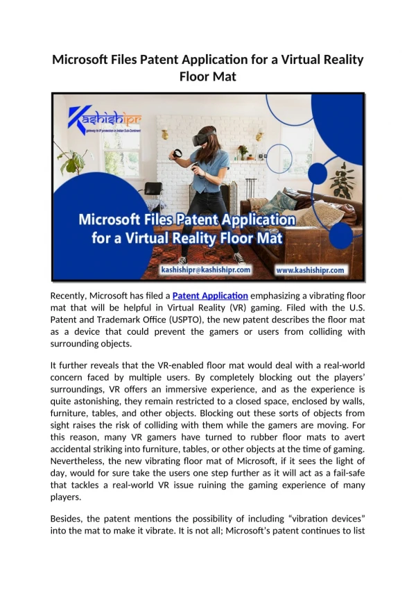 microsoft files patent application for a virtual