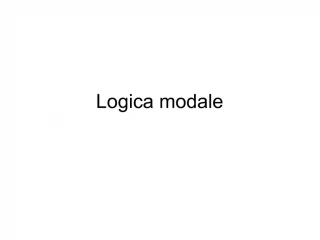 Logica modale - slide 1