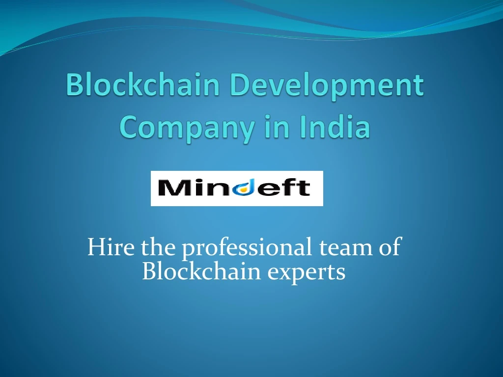 blockchain development company in india