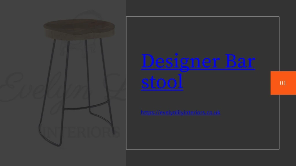 designer bar stool