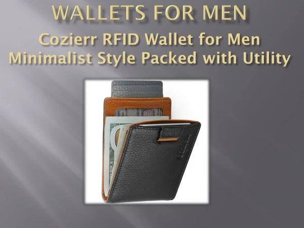Wallets For Men - Complete protection Wallets with RFID Technology