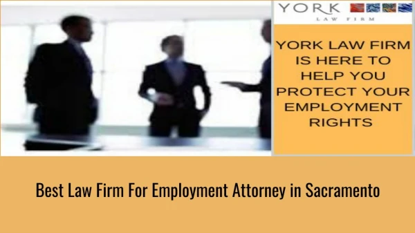 Best Law Firm For Employment Attorney in Sacramento