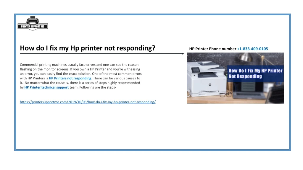 how do i fix my hp printer not responding