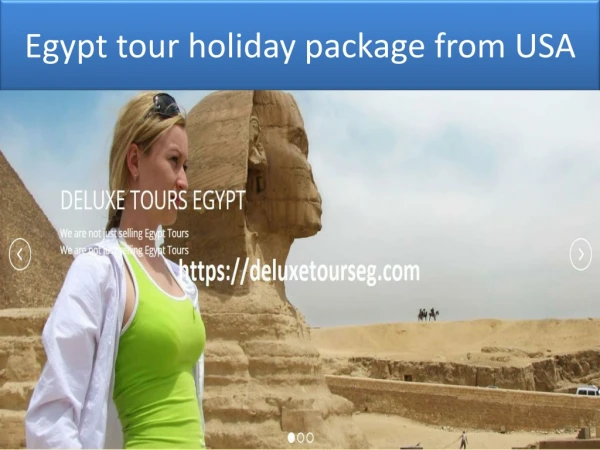 Egypt tour holiday package from usa