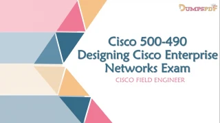 500-490 Dumps PDF - slide 1