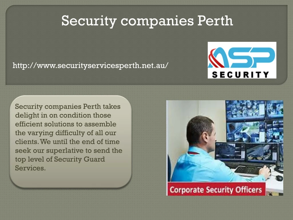 security companies perth