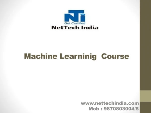 Machine Learning Course in Mumbai and Thane