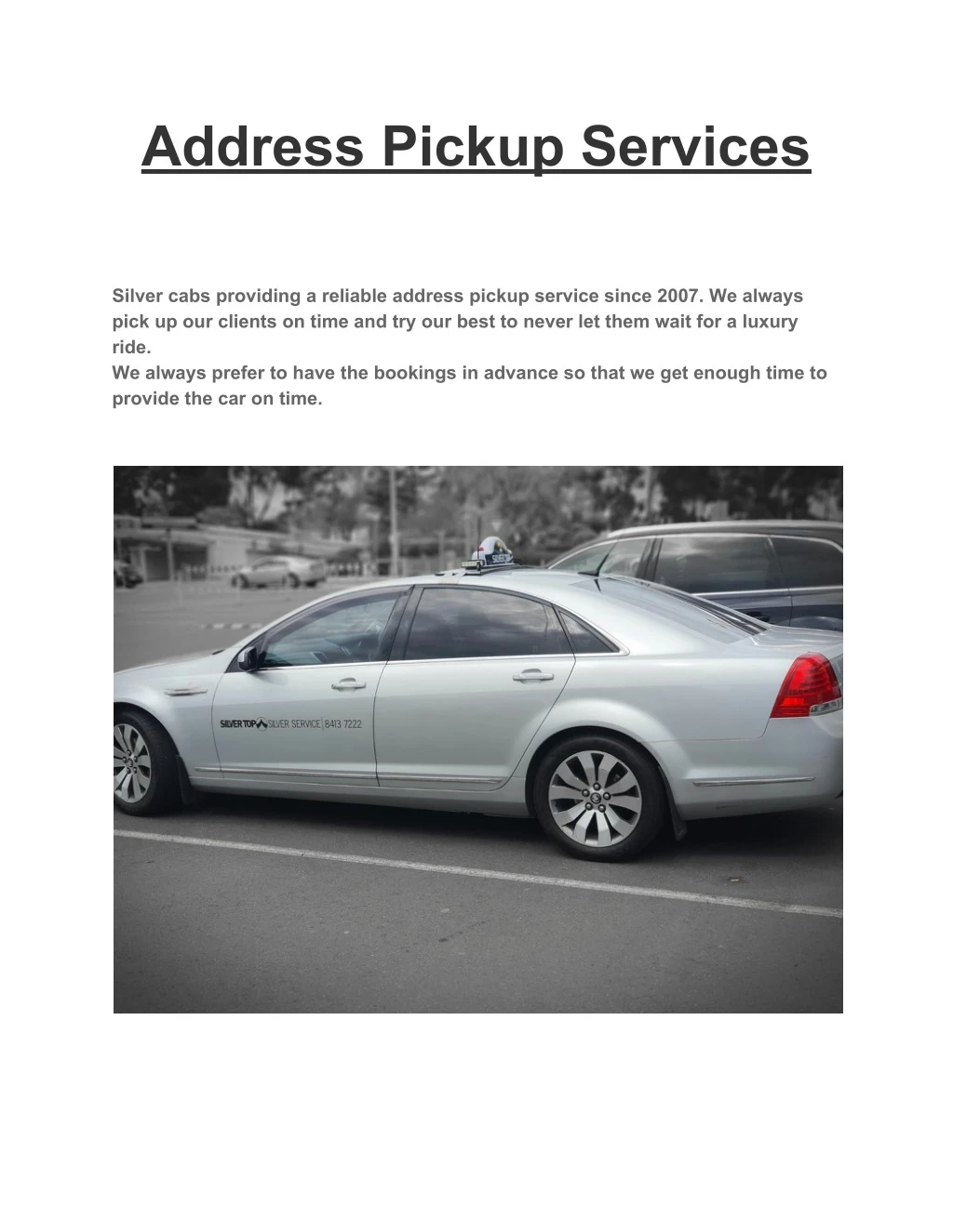 address pickup services