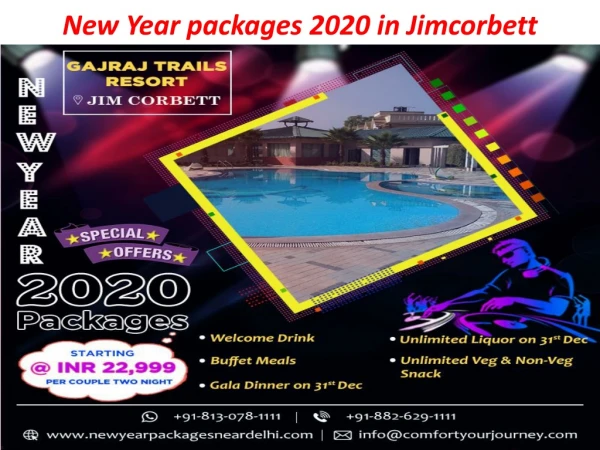 New Year packages 2020 in Jimcorbett | New Year Packages in Jimcorbett