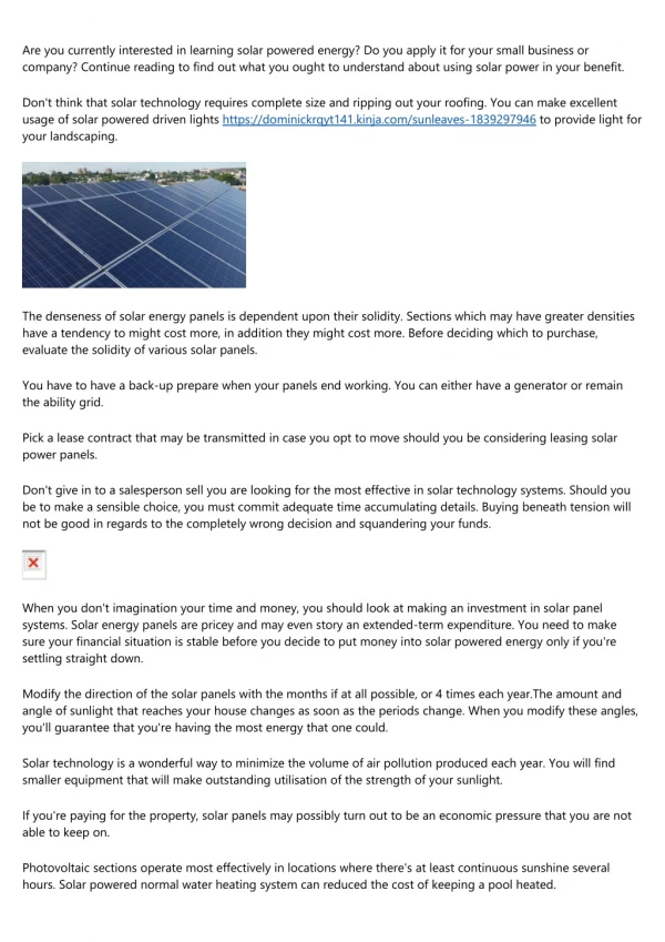 Unclear About Solar Energy? Read This Expert Consultancy And You'll See The Gentle!