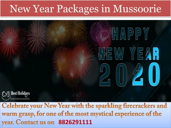 New Year Packages 2020 in Mussoorie | New Year Party 2020