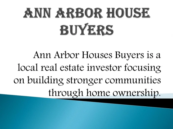 sell house fast ann arbor