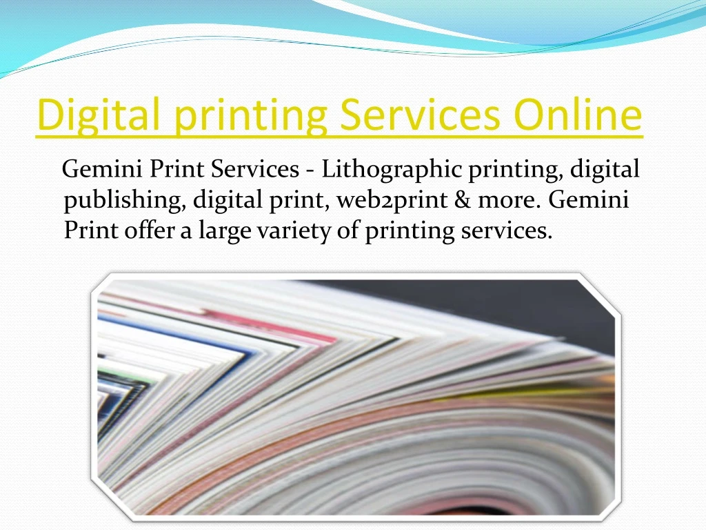 digital printing services online