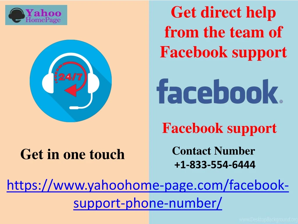 get direct help from the team of facebook support